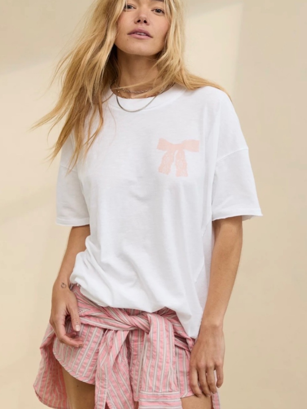 New Aerie Oversized Graphic Boyfriend T-Shirt Size XS-S